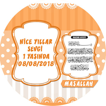 Nazar Duası 2 Temalı Sticker