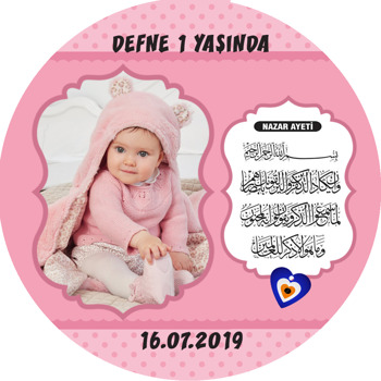 Nazar Duası 3 Temalı Resimli Sticker