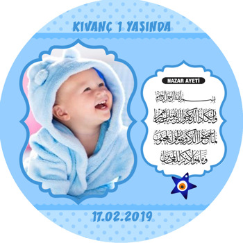 Nazar Duası 4 Temalı Resimli Sticker