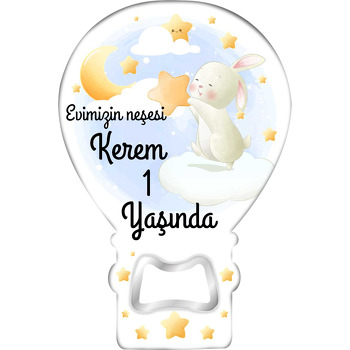 Neşeli Tavşan ile Yıldızlar Temalı Balon Magnet Açacak