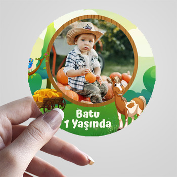 Neşeli Tay Temalı Sticker