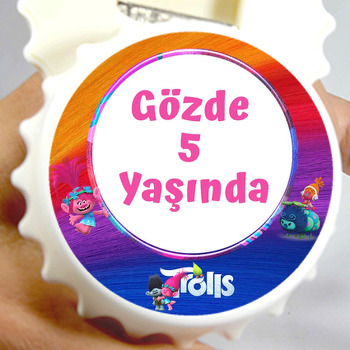 Neşeli Troller Temalı Kapak Şekilli Magnet Açacak