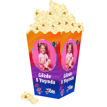 Neşeli Troller Temalı Popcorn Kutusu