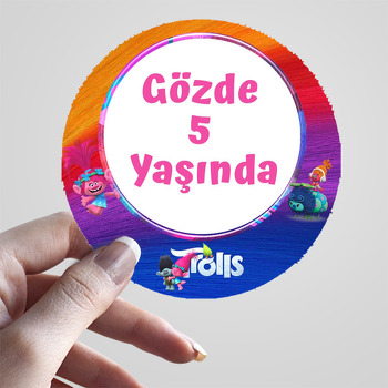 Neşeli Troller Temalı Sticker