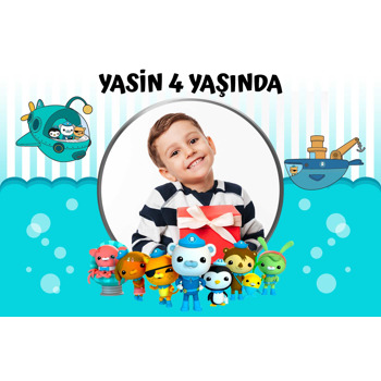 Octonauts Temalı Doğum Günü Afiş