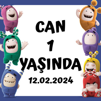 Oddbods Temalı Kare Parti Afiş