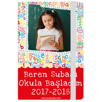 Okula Başlıyorum Temalı Kişiye Anı Özel Defter