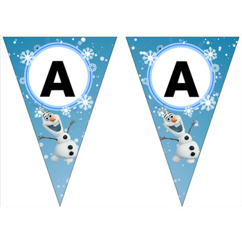 Olaf Frozen Temalı Parti Banner