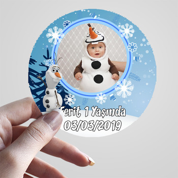 Olaf Frozen Temalı Resimli Sticker