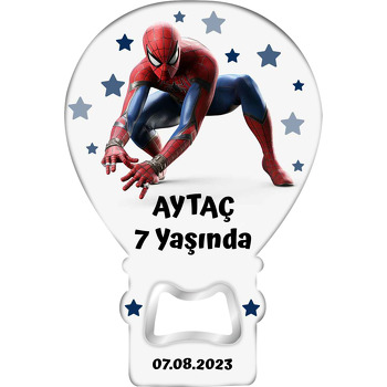 Örümcek Adam ile Lacivert Yıldızlar Temalı Balon Magnet Açacak