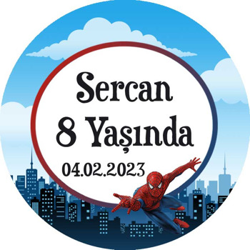 Örümcek Adam Temalı Sticker