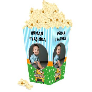 Otobüste Sevimli Hayvanlar Temalı Popcorn Kutusu