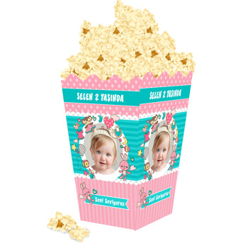 Oyuncak Tavşan Temalı Popcorn Kutusu