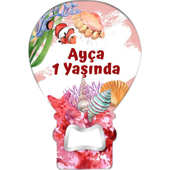 Palyaço Balık ile Kırmızı Mercanlar Temalı Balon Magnet Açacak