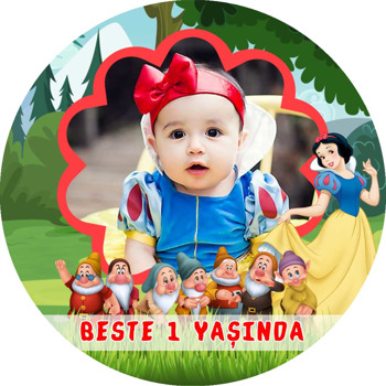 Pamuk Prense ve 7 Cüceler Temalı Sticker