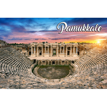 Pamukkale Denizli ile Şehirler Temalı Magnet