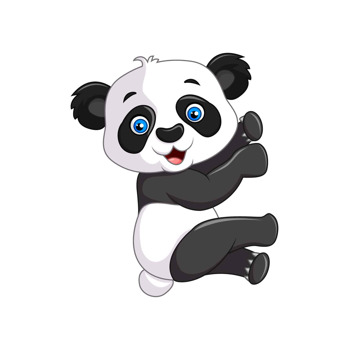 Panda ile Bambu Ormanı Temalı Masa Önü Ayaklı Dekor