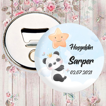 Panda ile Yıldız Balon Temalı Magnet Açacak