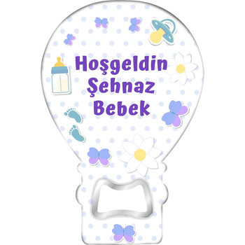 Papatyalar ile Bebek Eşyaları Temalı Balon Magnet Açacak