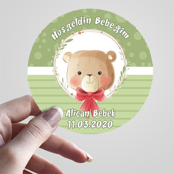 Papyonlu Ayıcık Temalı Sticker