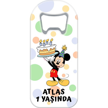 Pastalı Mickey Mouse Temalı Uzun Magnet Açacak