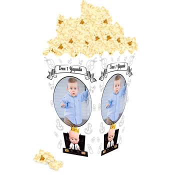 Patron Bebek Gold Taç Temalı Popcorn Kutusu