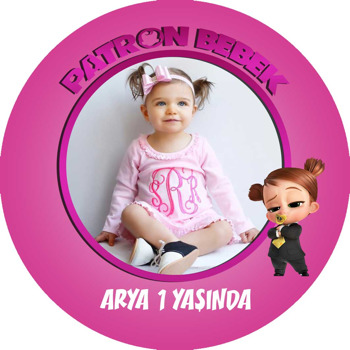 Patron Bebek Kız Temalı Sticker