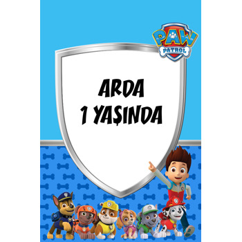 Paw Patrol Mavi Temalı Afiş