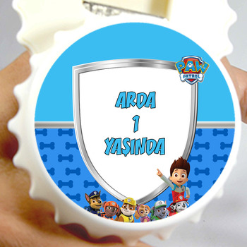 Paw Patrol Mavi Temalı Kapak Şekilli Magnet Açacak