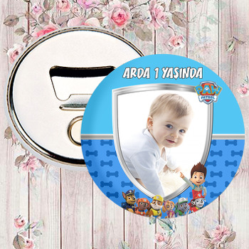 Paw Patrol Mavi Temalı Resimli Magnet Açacak