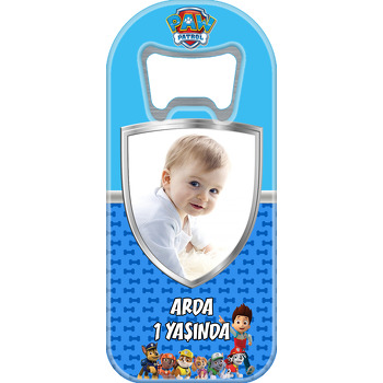 Paw Patrol Mavi Temalı Uzun Resimli Magnet Açacak