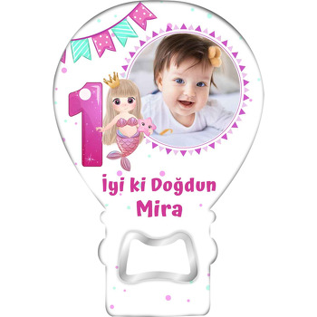 Pembe 1 Yaş ile Denizkızı Temalı Balon Magnet Açacak