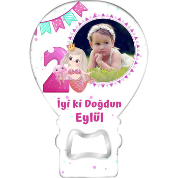 Pembe 2 Yaş ile Denizkızı Temalı Balon Magnet Açacak