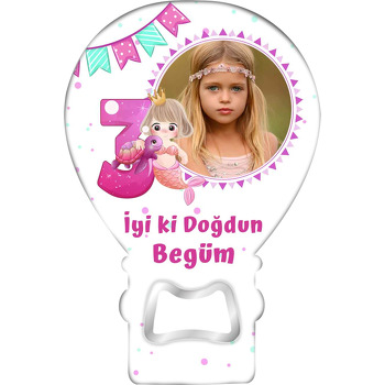 Pembe 3 Yaş ile Denizkızı Temalı Balon Magnet Açacak