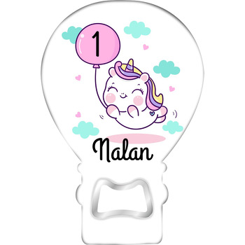 Pembe Balonlu Bebek Unicorn Temalı Balon Magnet Açacak