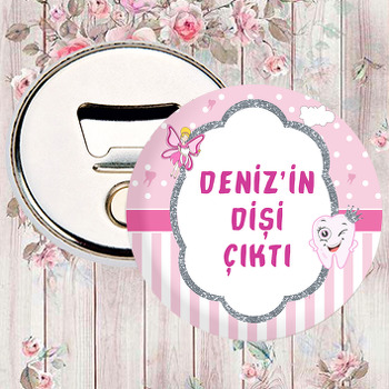  Pembe Diş Buğdayı  Temalı Magnet Açacak