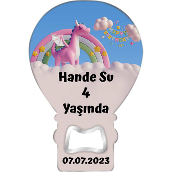 Pembe Ejderha Bulutlarda Temalı Balon Magnet Açacak