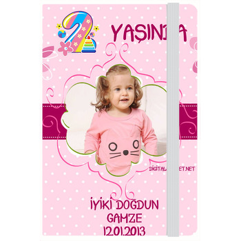 Pembe Fonlu Kişiye Anı Özel Defter