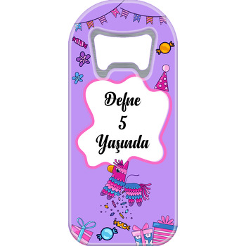 Pembe Pinyata ile Lila Fon Temalı Uzun Magnet Açacak