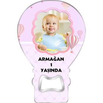 Pembe Soft Uçan Balon Temalı Balon Magnet Açacak