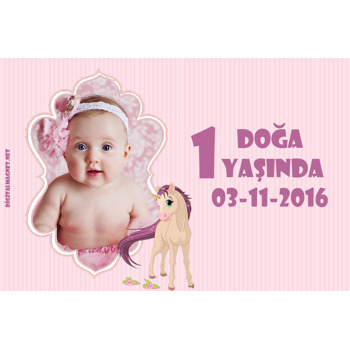 Pembe Unicorn Temalı Magnet