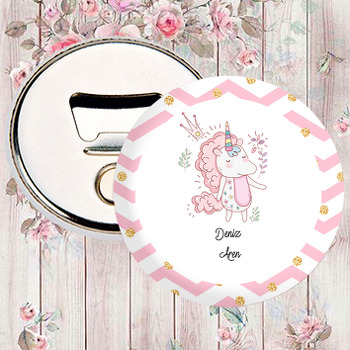 Pembe Unicorn Temalı Magnet Açacak