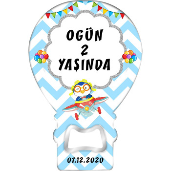 Penguen ile Timsah Temalı Balon Magnet Açacak