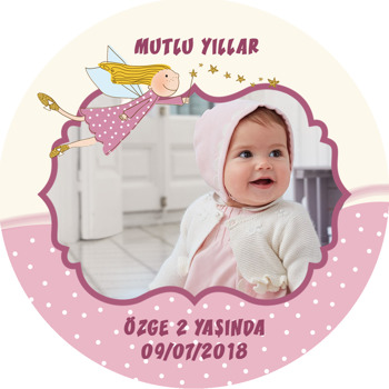 Peri Temalı Resimli Sticker