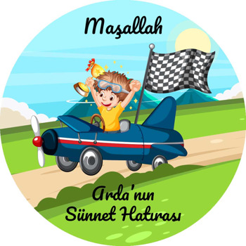 Pilot Sünnet Çocuğu Temalı Sticker