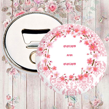 Pink Flower Temalı Magnet Açacak