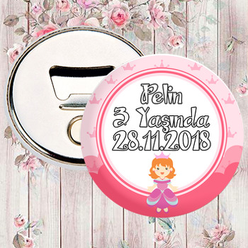 Pink Princess Temalı Magnet Açacak