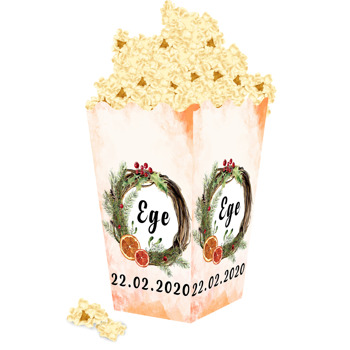 Portakal Temalı Popcorn Kutusu