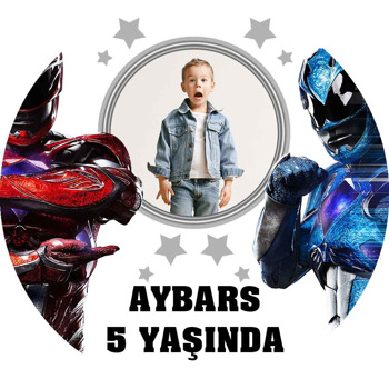 Power Rangers Mavi ile Kırmızı Temalı