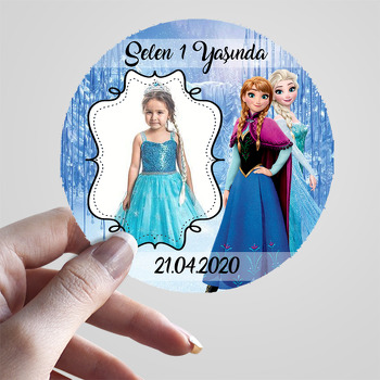 Prenses Elsa Temalı Resimli Sticker